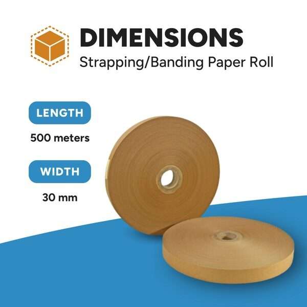 Strapping Banding Brown Paper Roll - 500m