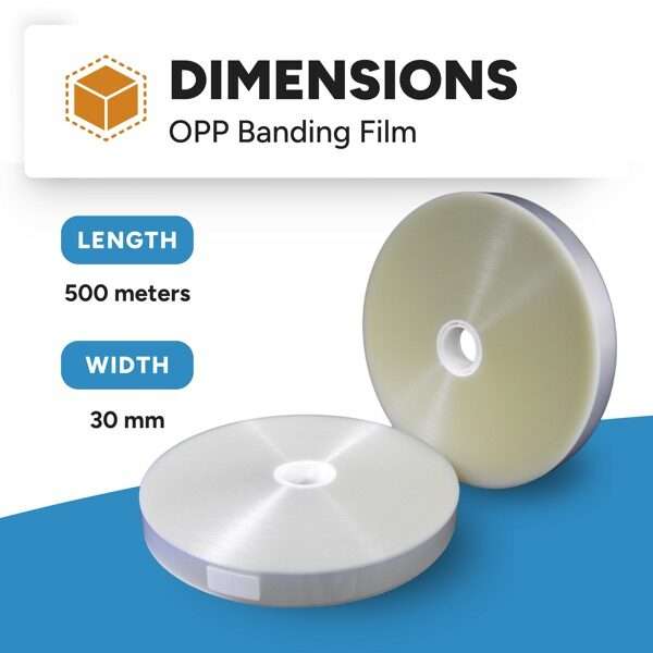 Strapping Banding OPP Film Roll Dimension