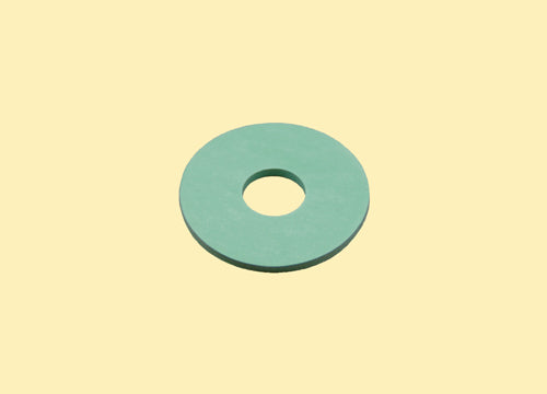 Flat Rubber Disc 1 1/4 x 1/2 x 2mm - 31.8 x 12.7 x 2mm