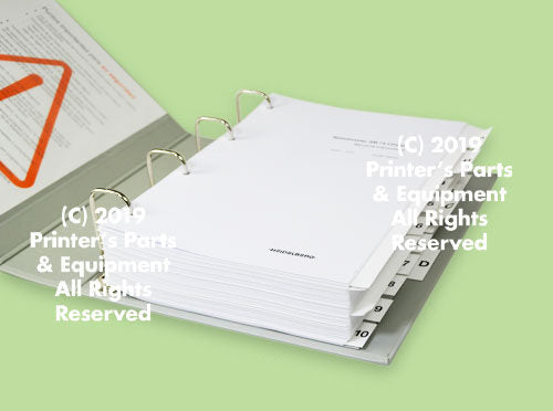 Operating Manual for Speedmaster 74