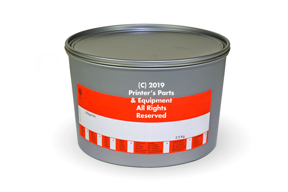 Magenta offset ink 2.5kg (5.5 lb)