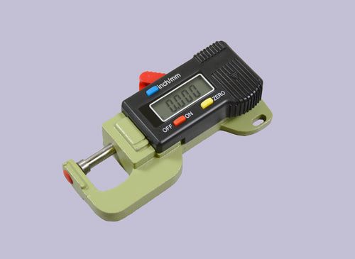 Digital Thickness Gauge (mm / inches) Metal Body Green
