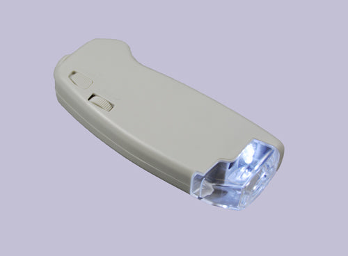 Magnifying Glass / Lupe with Focus Adjustment & Light 40X