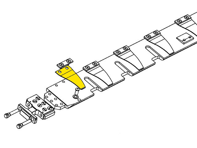 Compatible part for Bobst SP 1080 Die Cutter Moveable Gripper
